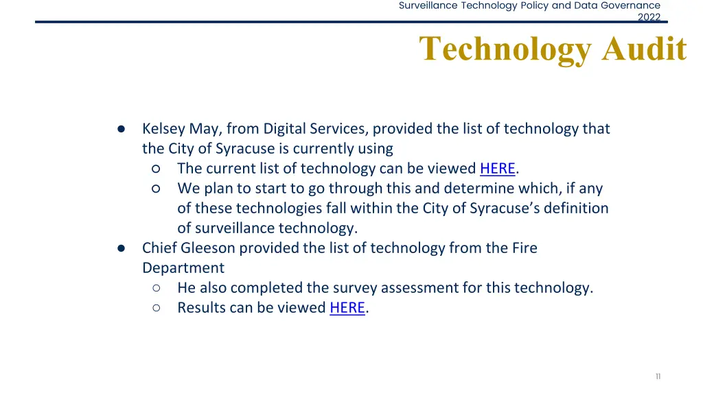 surveillance technology policy and data