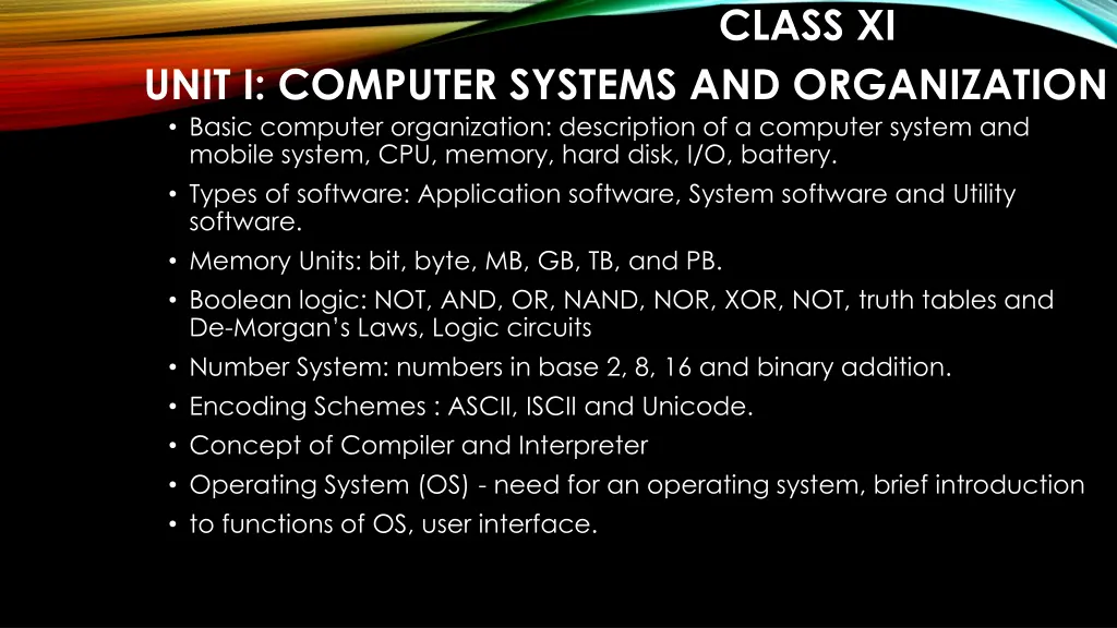 class xi 2