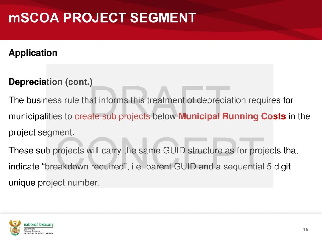 mscoa project segment 13