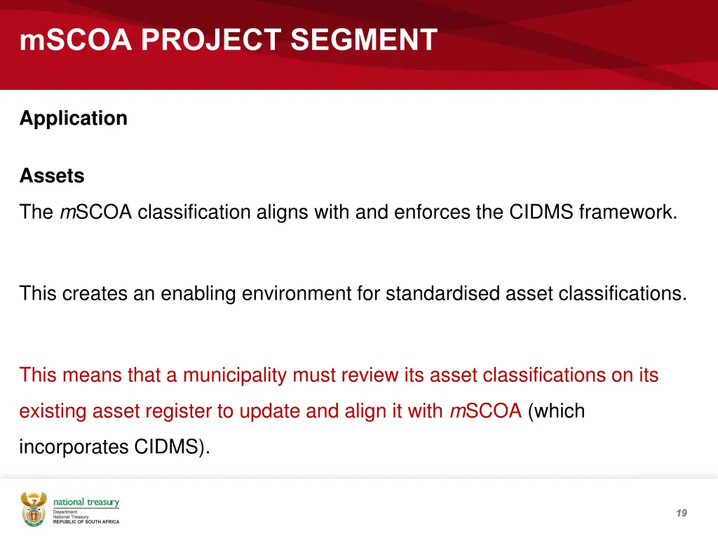 mscoa project segment 16