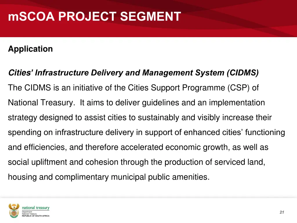 mscoa project segment 18