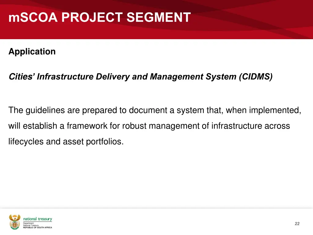 mscoa project segment 19