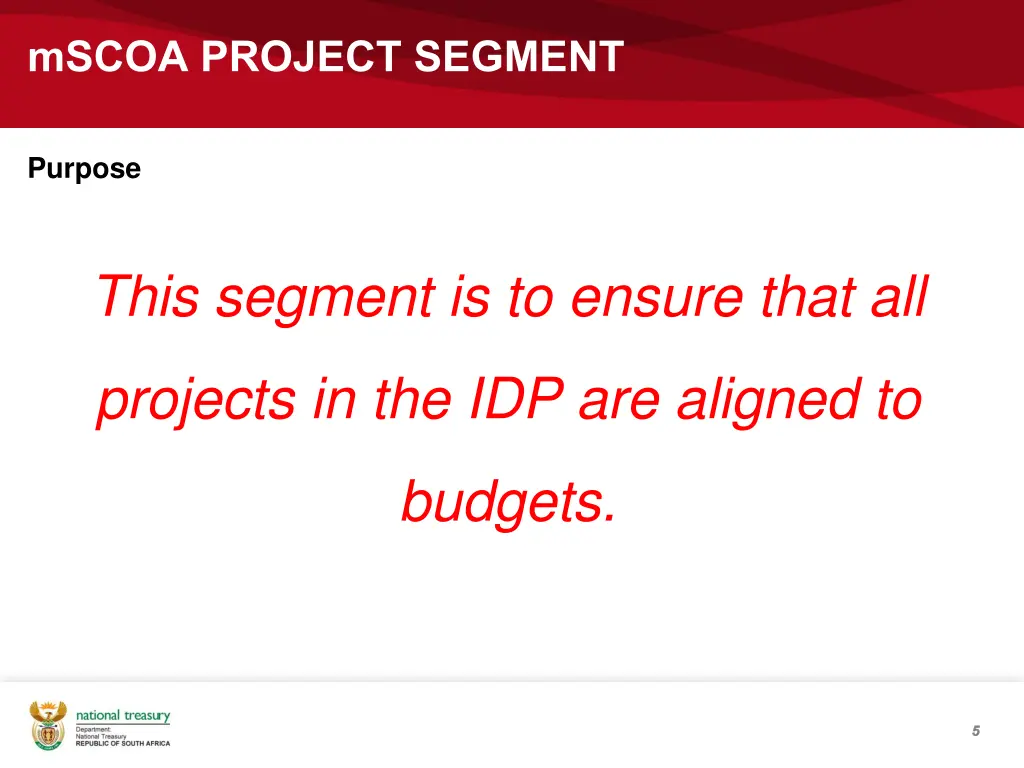 mscoa project segment 2