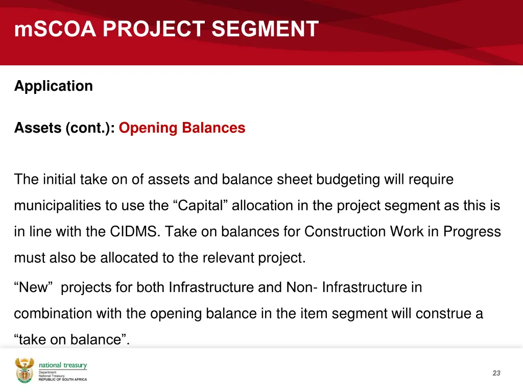 mscoa project segment 20