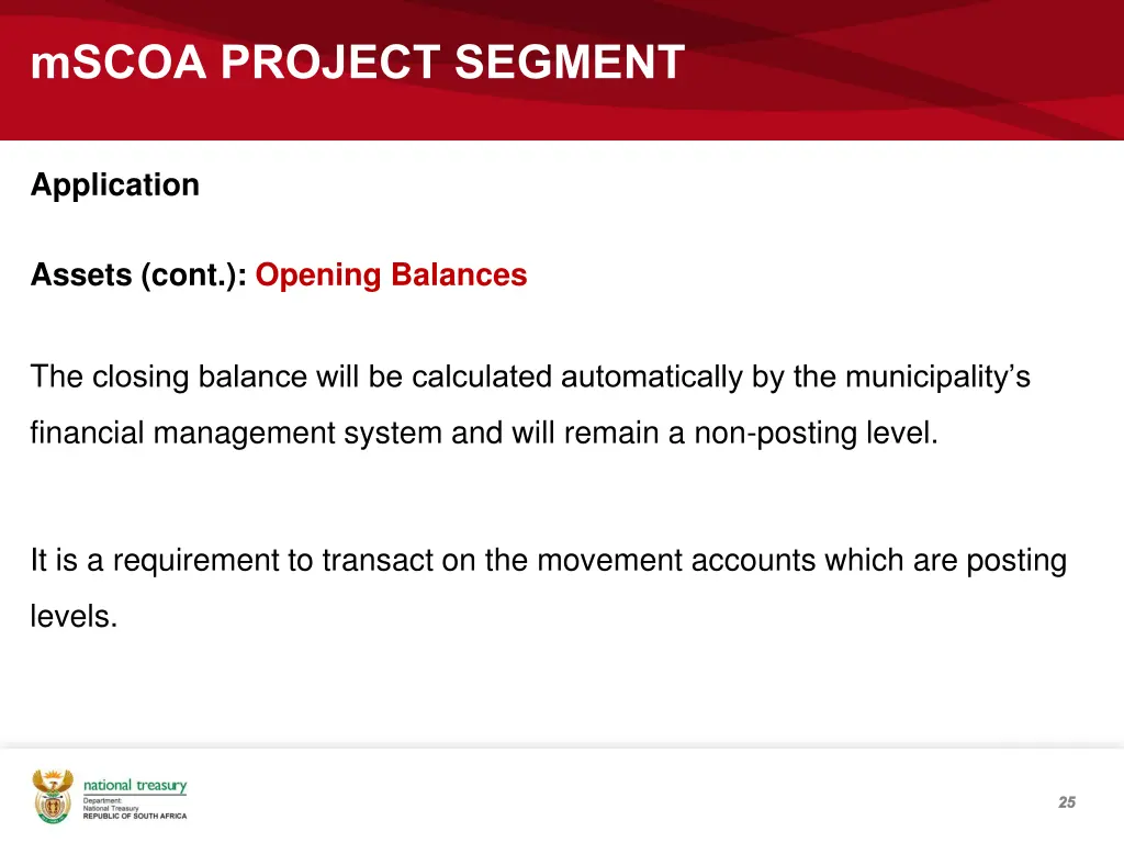 mscoa project segment 22