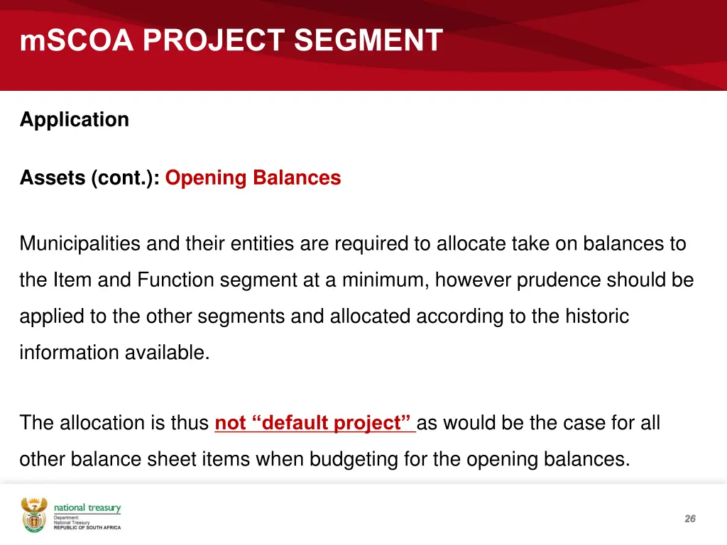 mscoa project segment 23