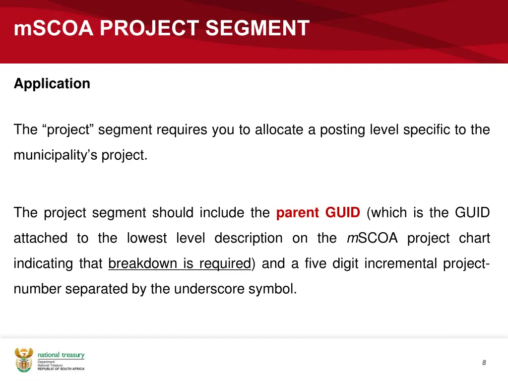 mscoa project segment 5