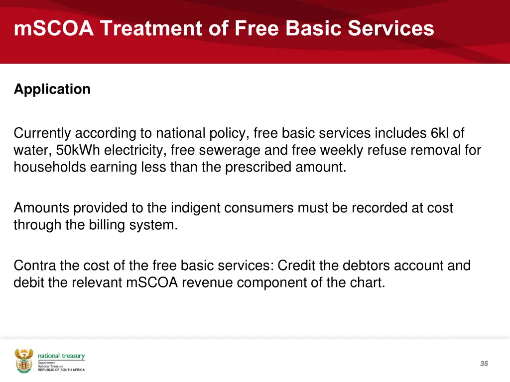 mscoa treatment of free basic services 1