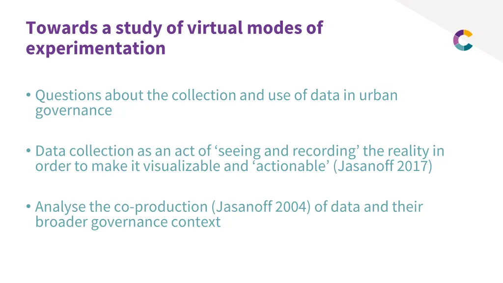 towards a study of virtual modes