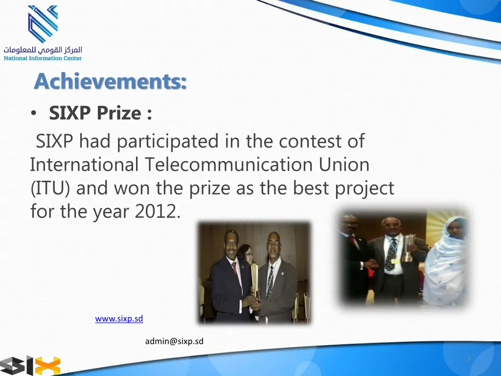 achievements sixp prize sixp had participated