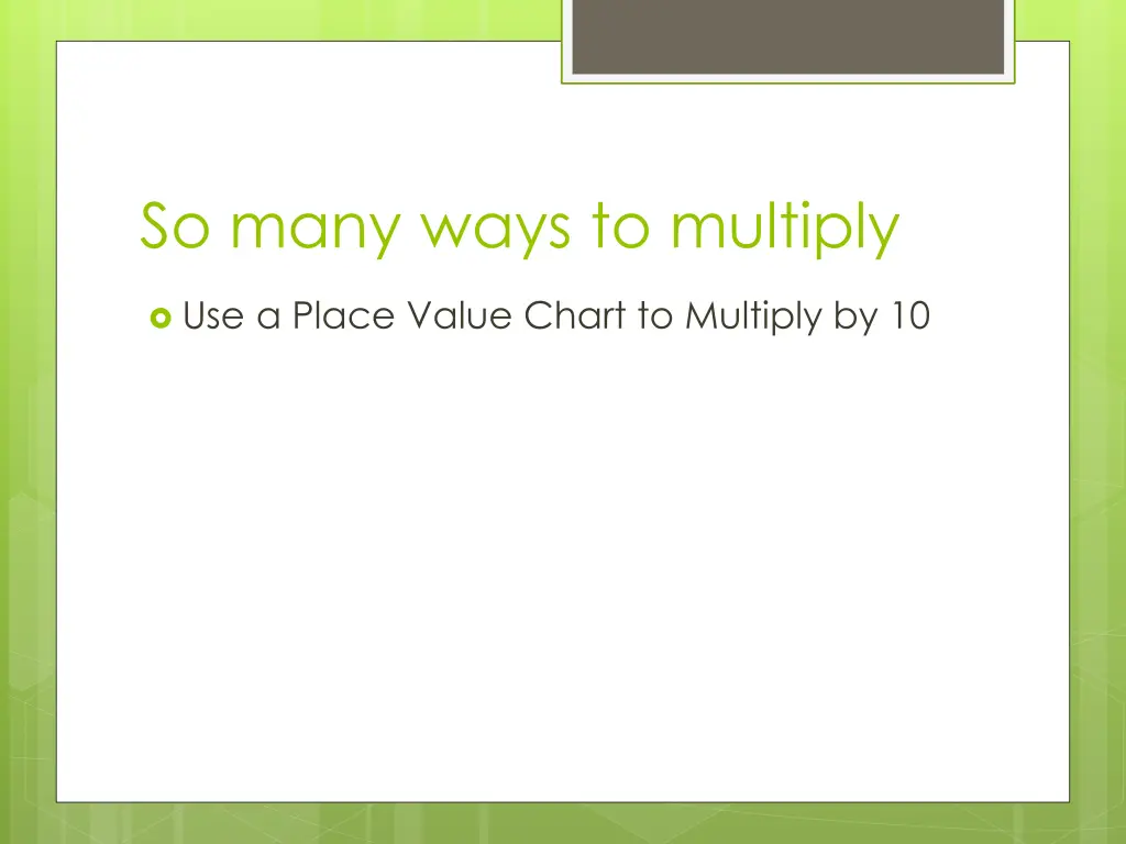 so many ways to multiply