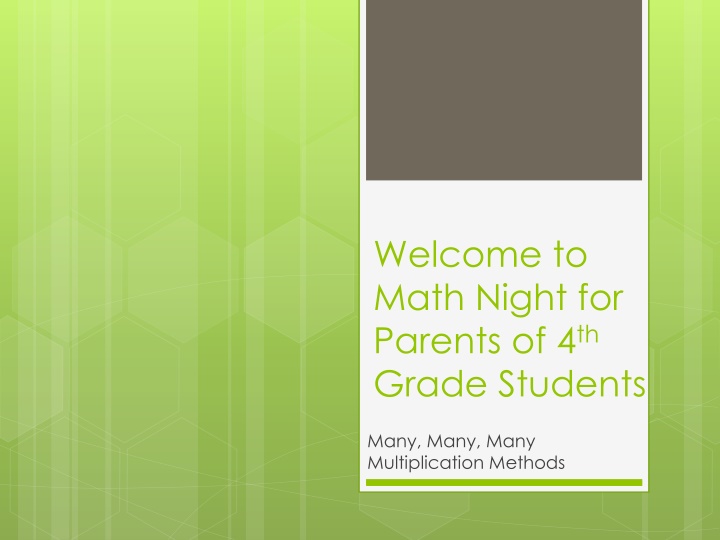 welcome to math night for parents of 4 th grade