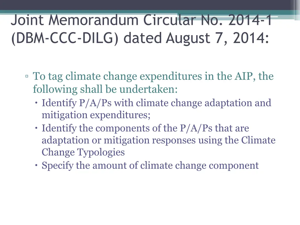 joint memorandum circular no 2014 1 dbm ccc dilg 1