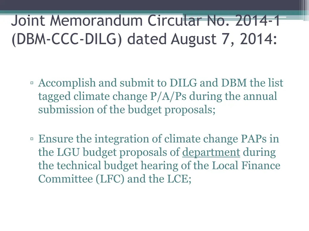 joint memorandum circular no 2014 1 dbm ccc dilg 3