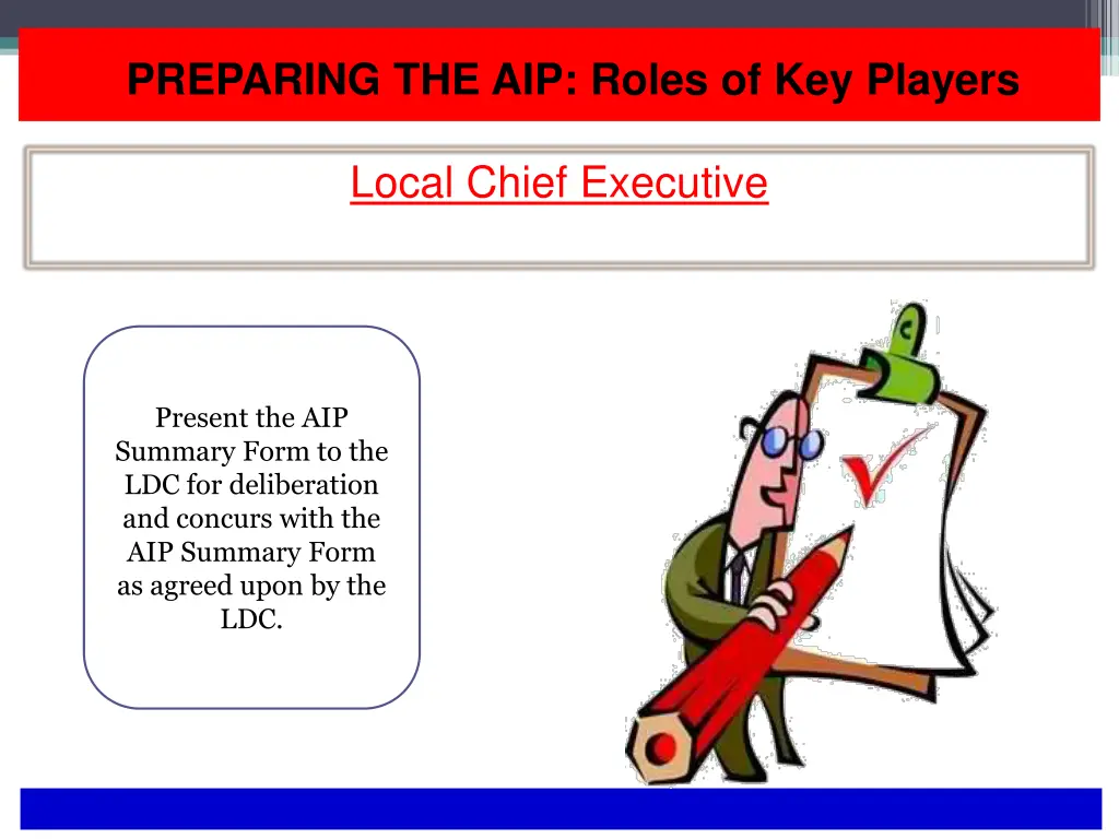 preparing the aip roles of key players 3