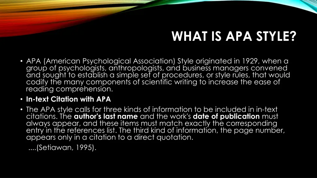 what is apa style
