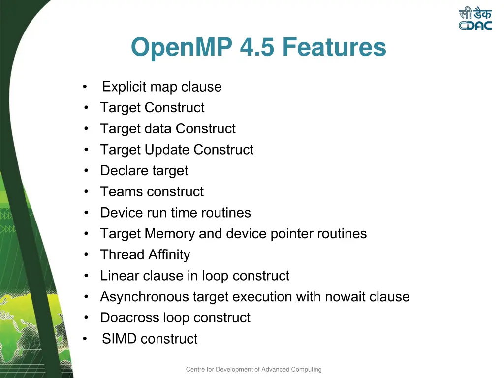 openmp 4 5 features