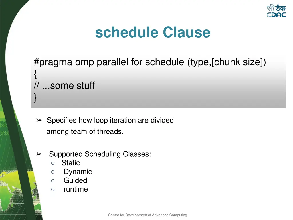 schedule clause