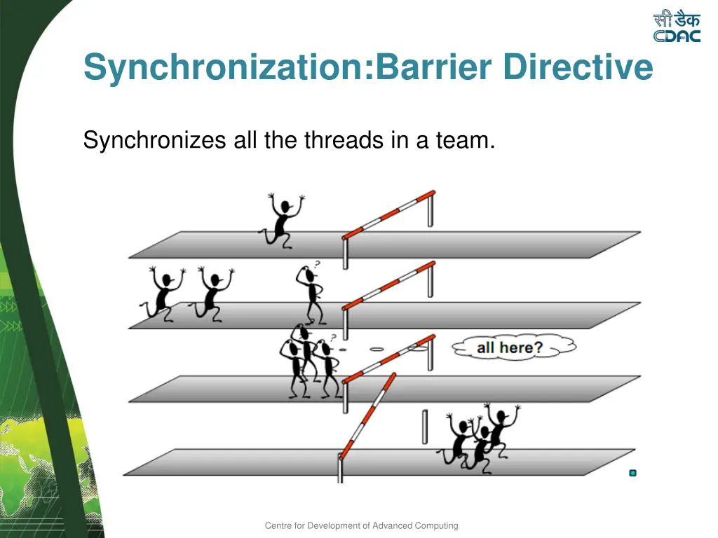 synchronization barrier directive
