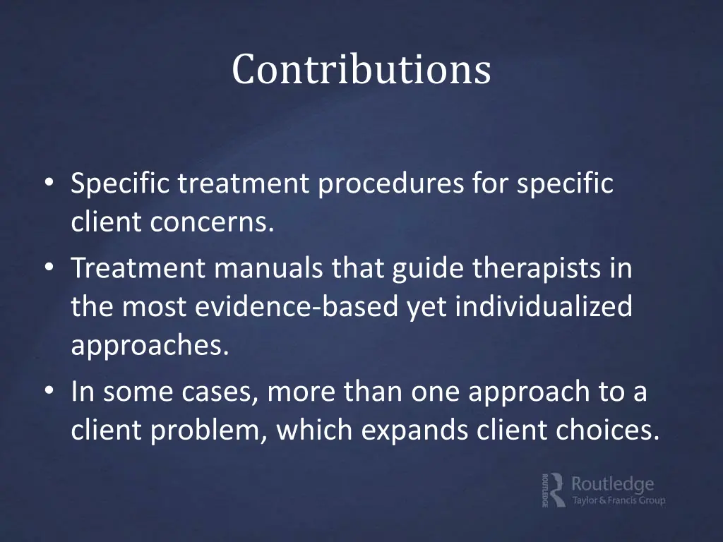 contributions