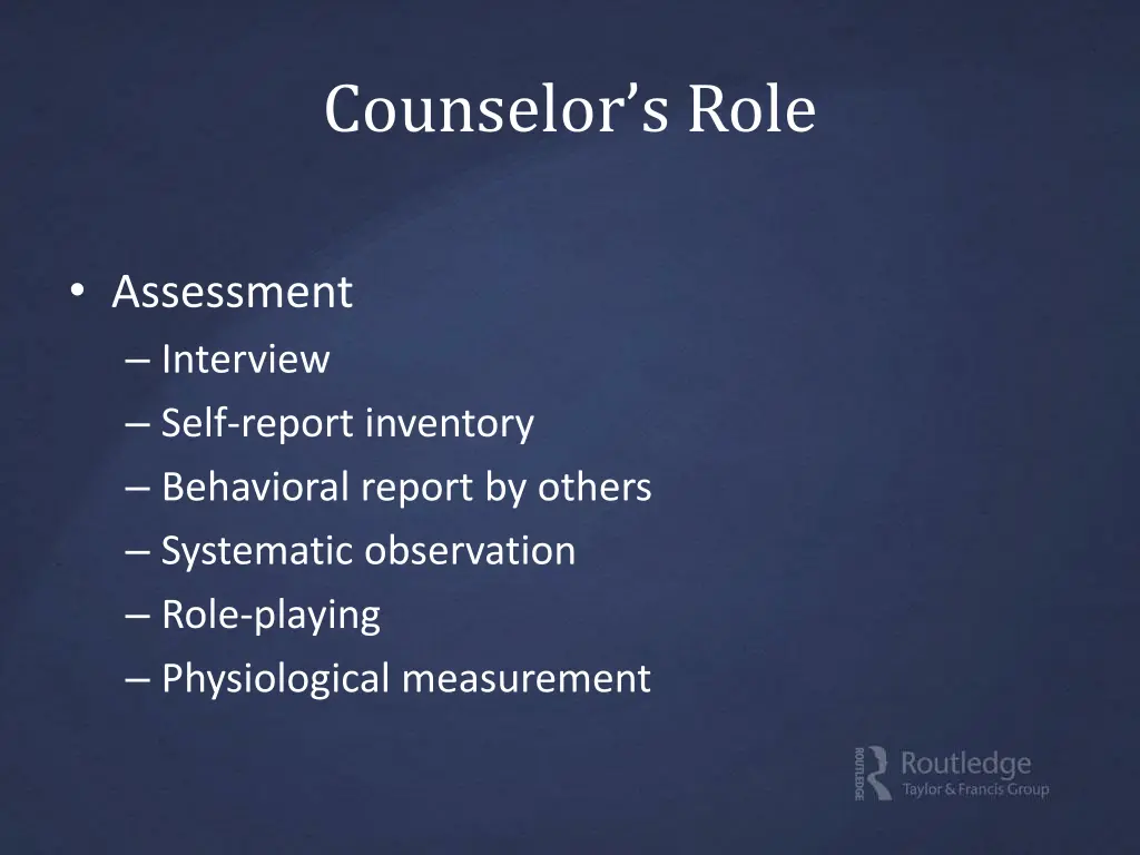 counselor s role 1