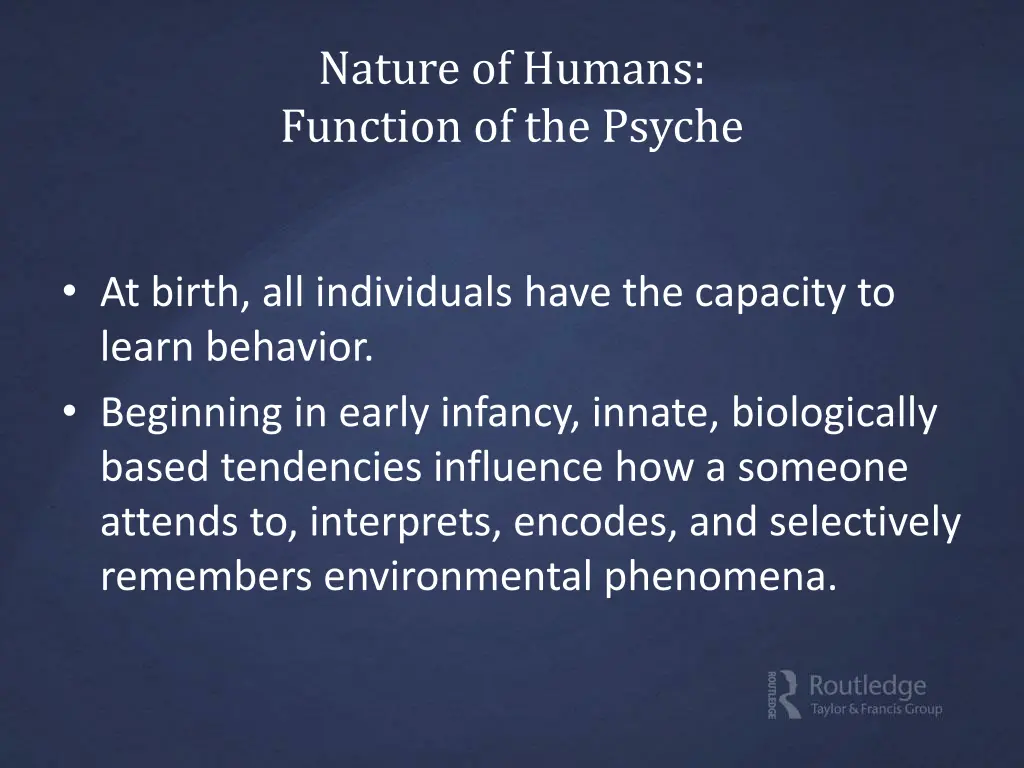 nature of humans function of the psyche