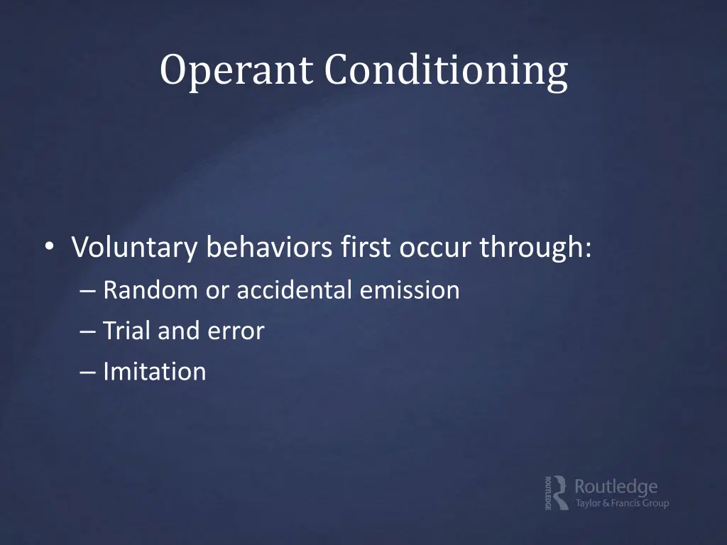 operant conditioning