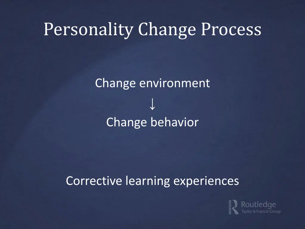 personality change process