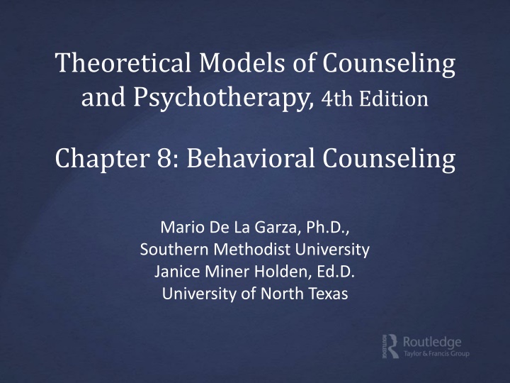 theoretical models of counseling