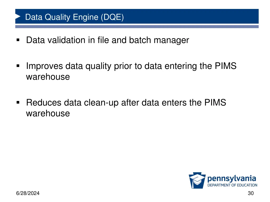 data quality engine dqe