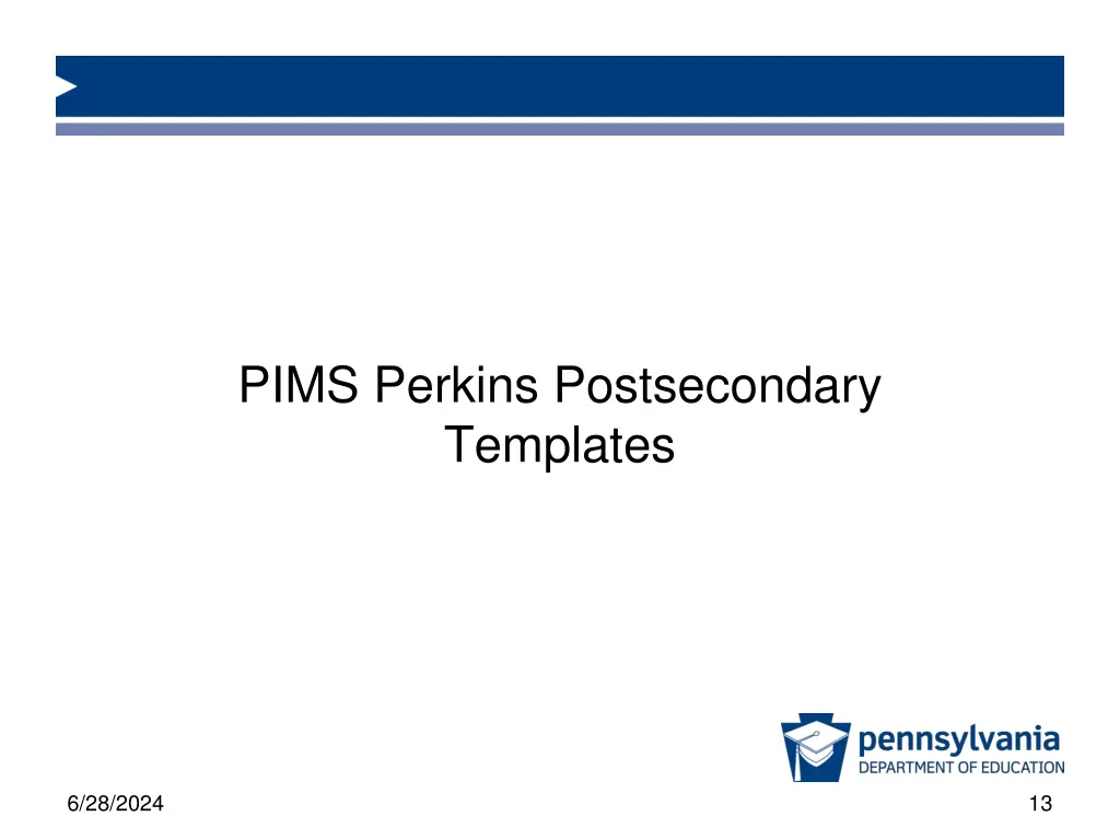 pims perkins postsecondary templates