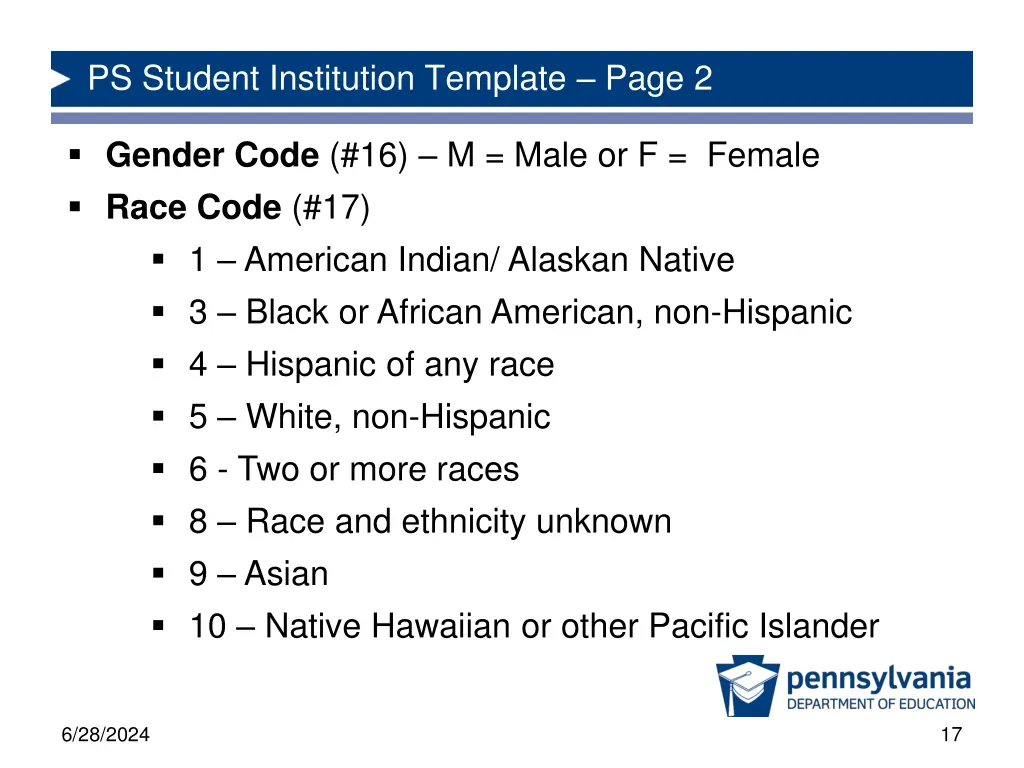 ps student institution template page 2
