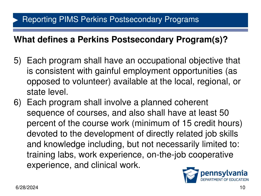 reporting pims perkins postsecondary programs 1