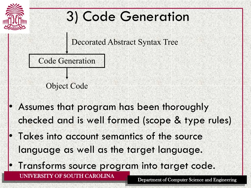 3 code generation