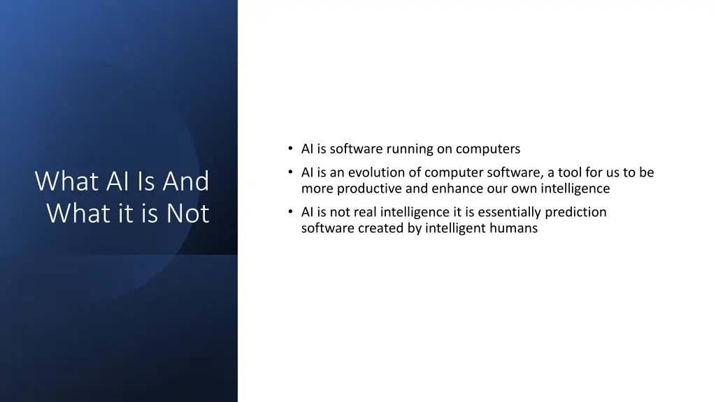 ai is software running on computers