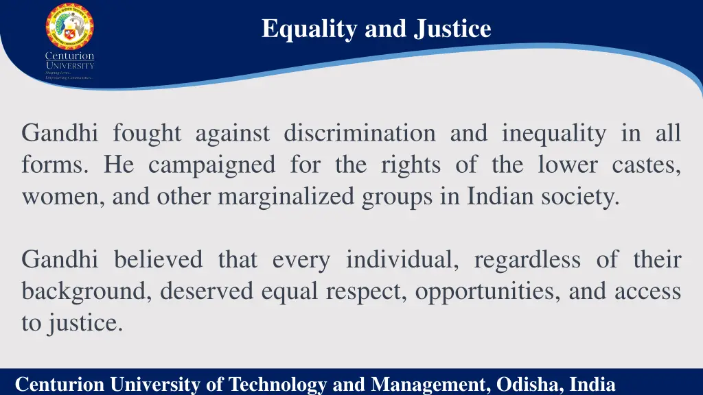 equality and justice