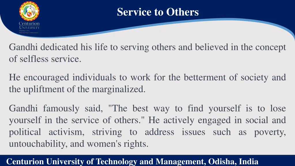 service to others