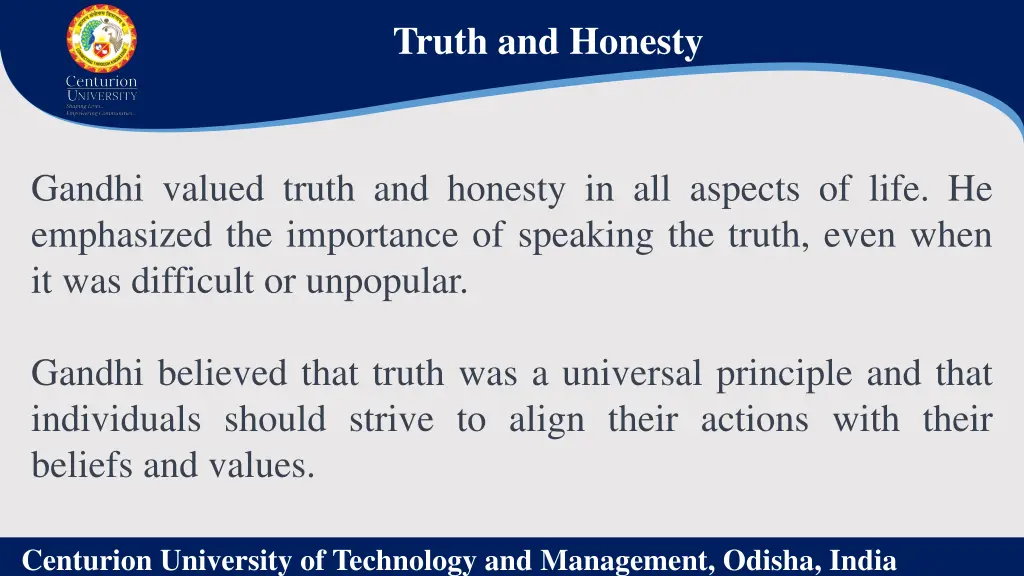 truth and honesty