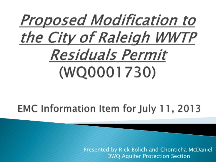 presented by rick bolich and chonticha mcdaniel