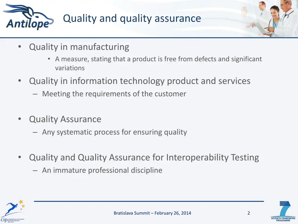 quality and quality assurance