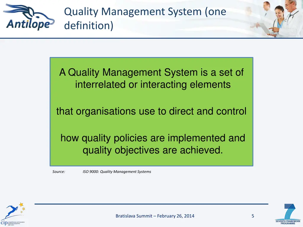 quality management system one definition