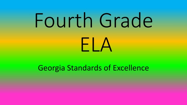 fourth grade ela