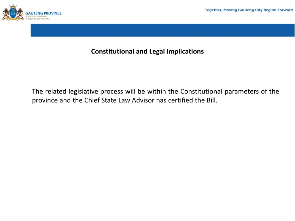 constitutional and legal implications