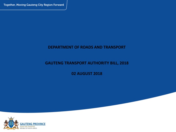 department of roads and transport