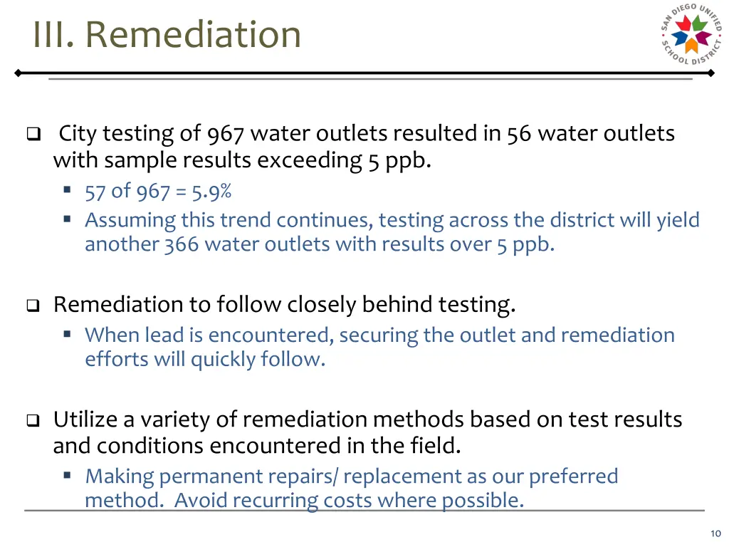 iii remediation