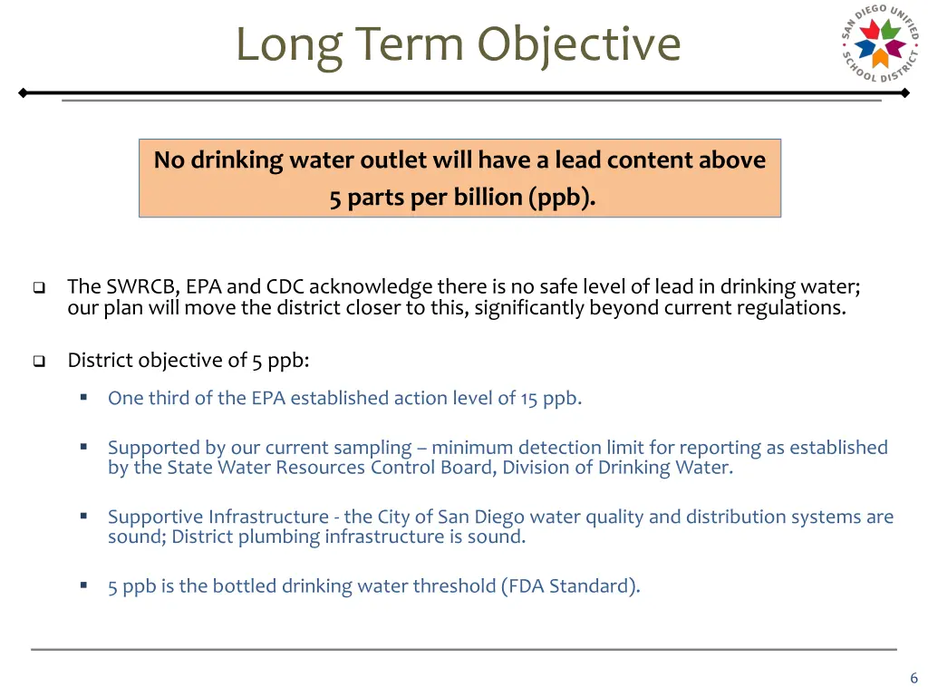 long term objective