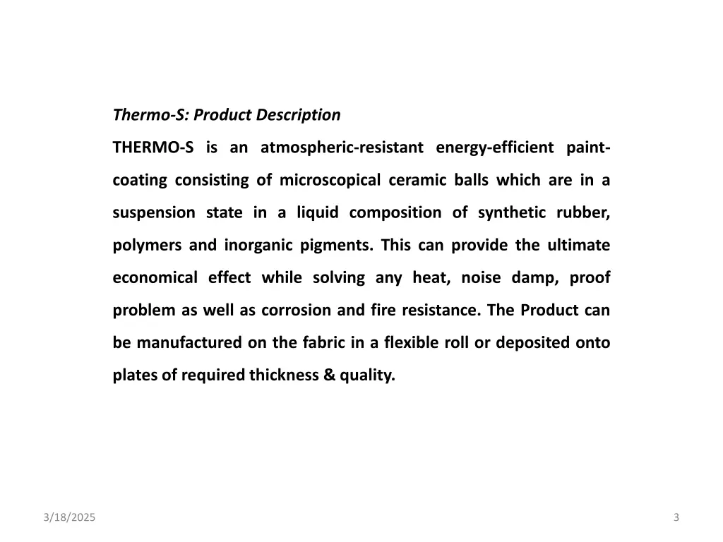thermo s product description