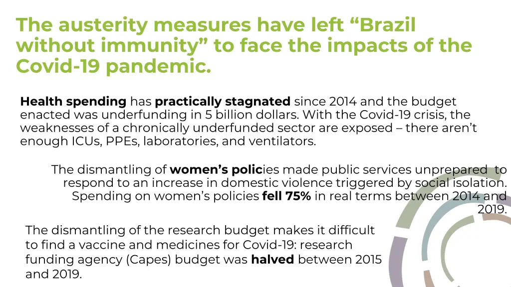 the austerity measures have left brazil without