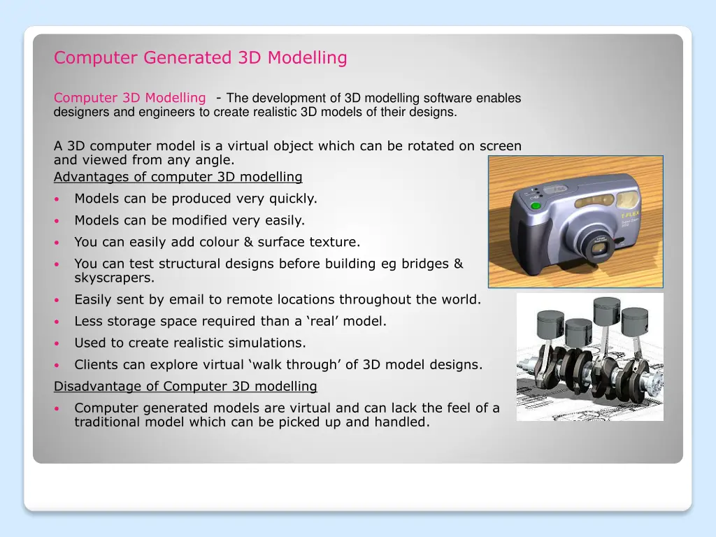 computer generated 3d modelling