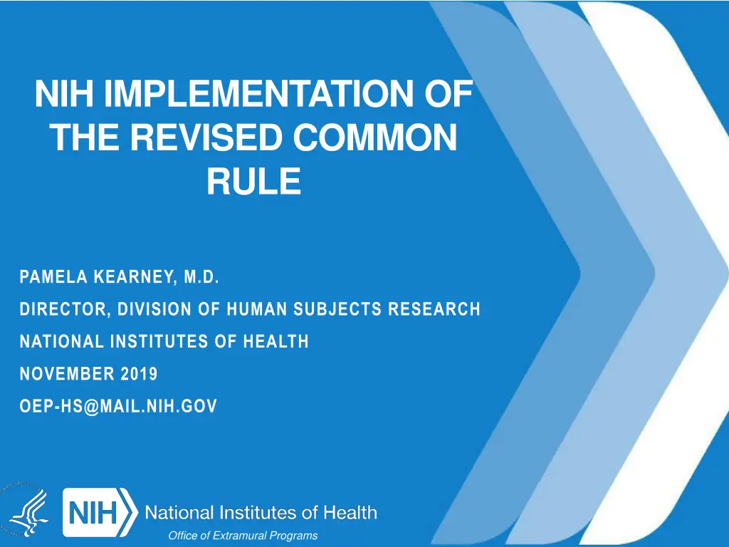 nih implementation of the revised common rule